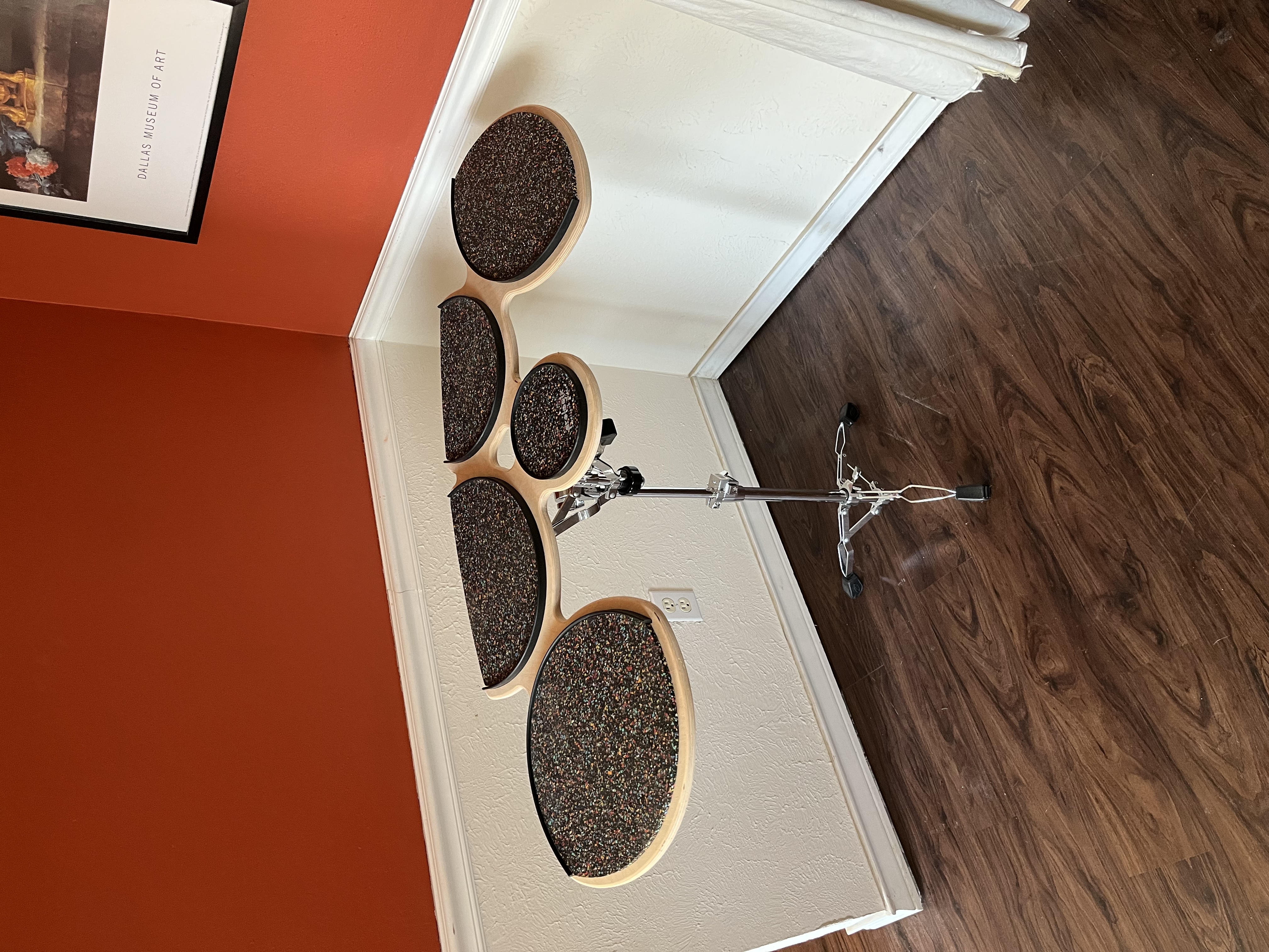 Tenor (Quad) Practice Pad with Stand